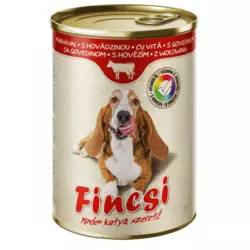 Вологий корм для собак "Fincsi" з яловичини, 415 гр