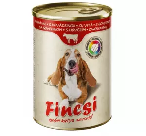 Вологий корм для собак "Fincsi" з яловичини, 415 гр