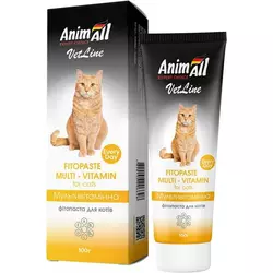 Фітопаста AnimAll VetLine мультивітамінна для котів, 100 г