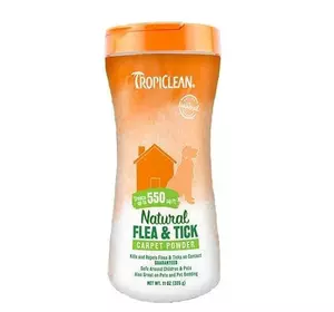 Tropiclean Flea & Tick (від бліх і кліщів) пудра для килимів і меблів, 325 р