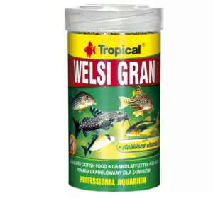 Сухий корм для акваріумних риб Tropical у гранулах "Welsi Gran" 100 мл\65г (для донних риб)