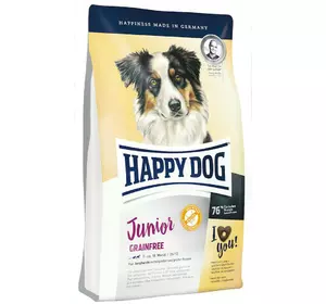 Happy Dog Junior Grainfree 10кг беззерновой корм для цуценят з 7 до 18 місяців