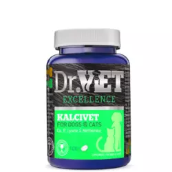 Витаминно-минеральная добавка Dr.Vet Kalcivet (Калцивет) для собак и кошек, 100 таблеток