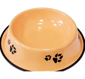 Миска для собаки з нержавіючої сталі кругла кольорова 20-6-10 (15см,0.15)