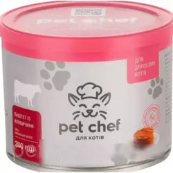 "Carnie Pet Chef"-паштет м'ясний для дорослих котів із яловичиною, 360 г