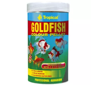 Сухий корм для акваріумних риб Tropical у гранулах "Goldfish Color Pellet" 250 мл\90г (для золотих рибок)