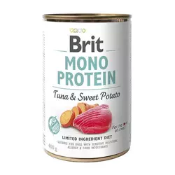 Вологий корм Бріт Brit Mono Protein для собак із тунцем і бататом 400 г