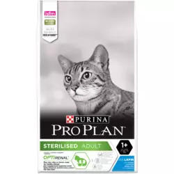 Сухий корм Purina Pro Plan Sterilised корм для стерилізованих кішок і котів з кроликом, 10 кг