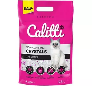 Силікагелевий наповнювач для котячого туалету Calitti Crystals 3.8 л