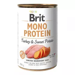 Brit Mono Protein Turkey & Sweet Potato Консервы для собак с индейкой и бататом / 400 гр