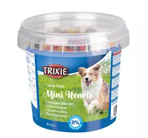 М'які ласощі для дрібних собак Trixie (TX-31524) Mini Hearts з куркою, ягням та лососем 200 г