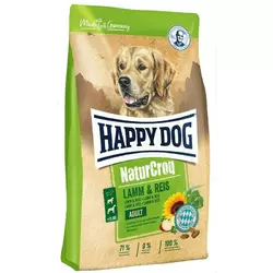 Happy Dog NaturСroq Lamm Reis корм для собак з чутливим травленням з ягням і рисом, 18 кг