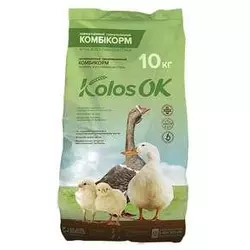 Комбикорм Kolosok рост для цыплят, водоплавной птицы (9-20 недель), 10 кг