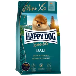 Повнорационный корм Happy Dog Mini XS Bali для дрібних та дуже дрібних порід собак (курка/куркума), 1.3 кг