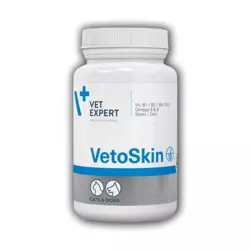 Кормова добавка VetExpert VetoSkin (ВетоСкін) для собак та кішок (здорова шкіра та вовна) 60 капсул (термін до 09.2025 р))