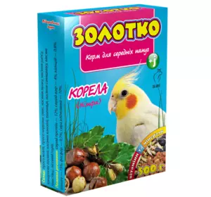 Корм "Золотко" для середніх папуг КОРЕЛЛА (Німфа) 500 г (Круг)