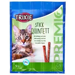 Trixie TX-42724 Premio Stick Quintett 5 шт * 5 г - ласощі палички для кішок птиця-печінка