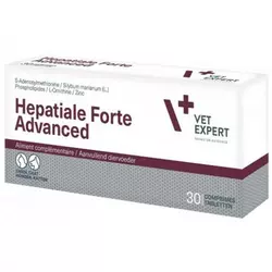 Hepatiale Forte Advanced (Гепатіале форте едвансед) підтримка функції печінки собак та котів (30 таблеток), VetExpert