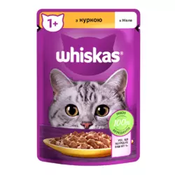Whiskas® з куркою в желе для дорослих котів 85 г