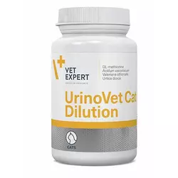 Кормова добавка VetExpert UrinoVet Dilution Cat для підтримки функцій сечової системи котів 45 капсул