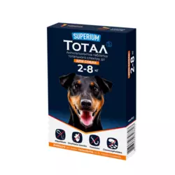Антигельмінтна таблетка Superium Тотал тотального спектру дії для собак 2 - 8 кг