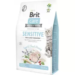 Сухий гіпоалергенний корм для котів Бріт Brit Care Cat GF Insect з комахами та рибою, 2 кг