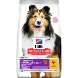 Корм для собак середніх порід Хіллс Hills SP Adult Sensitive 2.5 кг з чутливим шлунком і шкірою