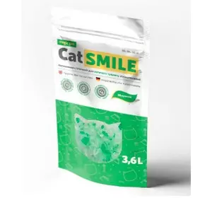 Силикагелевий наповнювач Cat Smile (Кет Смайл) з ароматом Яблука 3.6 л (1,8 кг)