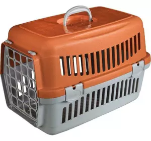 Переноска для котів та собак Animall CNR-102 (48.5х32.5х32.5 см) Сіро-помаранчева