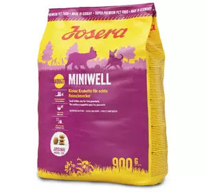Сухий корм Josera Miniwell (Йозера Мінівель) для дорослих мініатюрних порід, 900 г