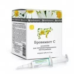 Бровамаст С шприц-туба 5 мл Бровафарма (лікування корів у сухостійний період)