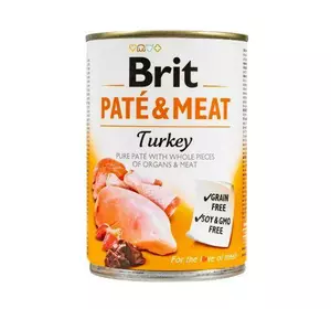 Вологий корм Brit Care Pate & Meat для собак, з індичкою, 400 г
