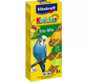 Крекер "Vitakraft" для хвилястих папуг з бананом, паприкою та ківі 3 шт