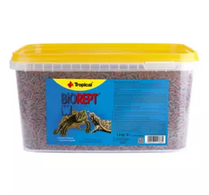 Сухий корм Tropical Biorept W для водоплавних черепах, 1,5 кг (гранули)