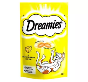 Лосощі для котів Dreamies зі смачненьким сиром, 60 г