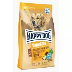 Happy Dog NaturCroq Gefluegel Pur&Reis 15кг корм для собак (курка)