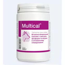 Вітамінно-мінеральний комплекс для собак з кальцієм, фосфором і натрієм Multical 800 г 510 таблеток Dolfos