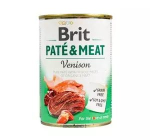 Вологий корм Brit Care Pate & Meat для собак, з олениною, 400 г