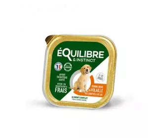 Паштет Equilibre (Екулібре) для цуценят з м'ясом птиці, морквою та молоком 150 г