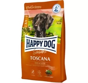 Happy Dog Toscana сухий корм для кастрованих собак та собак з надмірною вагою (качка, лосось), 4 кг