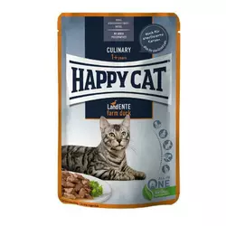 Вологий корм Happy Cat (Хепі Кет) Culinary Land-Ente з качкою для кішок (шматочки в соусі), 85 г
