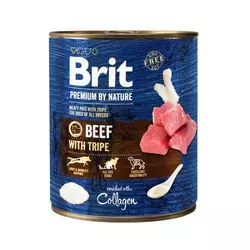 Вологий корм для собак Бріт Brit Premium by Nature яловичина з тельбухами (консерва), 800 г