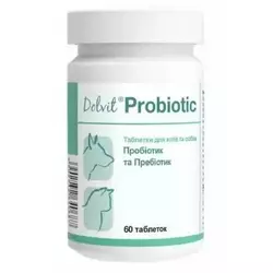 Вітамінно-мінеральна добавка для собак Долвіт Пробиотик (Dolvit Probiotic) 60 таблеток Дольфос (Dolfos)