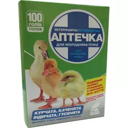 Ветаптечка для 100 голів птиці (курчат, бройлерів, індиченят, каченят, гусей)