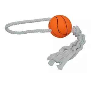Іграшка вінілова баскетбольний М'яч на мотузці 6,5*35 EV082 ZooMax