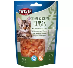 Trixie TX-42717 PREMIO Cheese Chicken Cubes ласощі для кішок з куркою та сиром 50 г