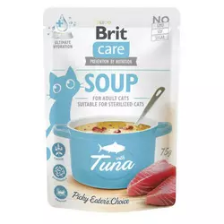 Корм вологий "Суп для котів Brit Care Soup with Tuna з тунцем", 75 г