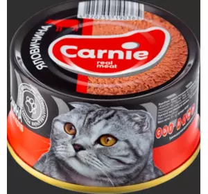 "Carnie Pet Chef"-паштет м'ясний для дорослих котів із яловичиною, 90 г