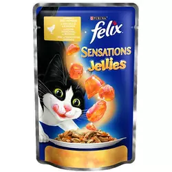 Felix Sensations Jellies Шматочки з куркою і морквою в желе 85 г