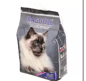 Наповнювач для котячого туалету "Ragdoll" середній 5 кг (синій)